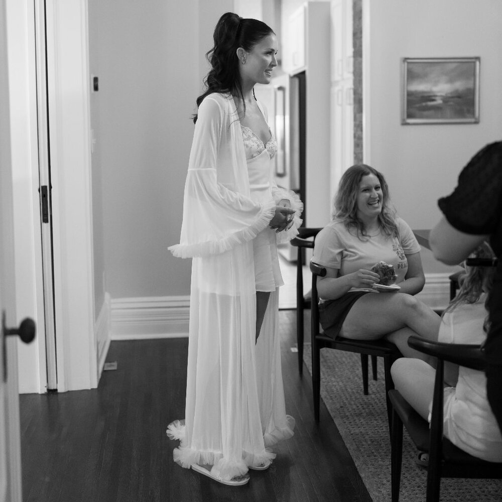 BRIDAL / WHITE GETTING READY ROBE